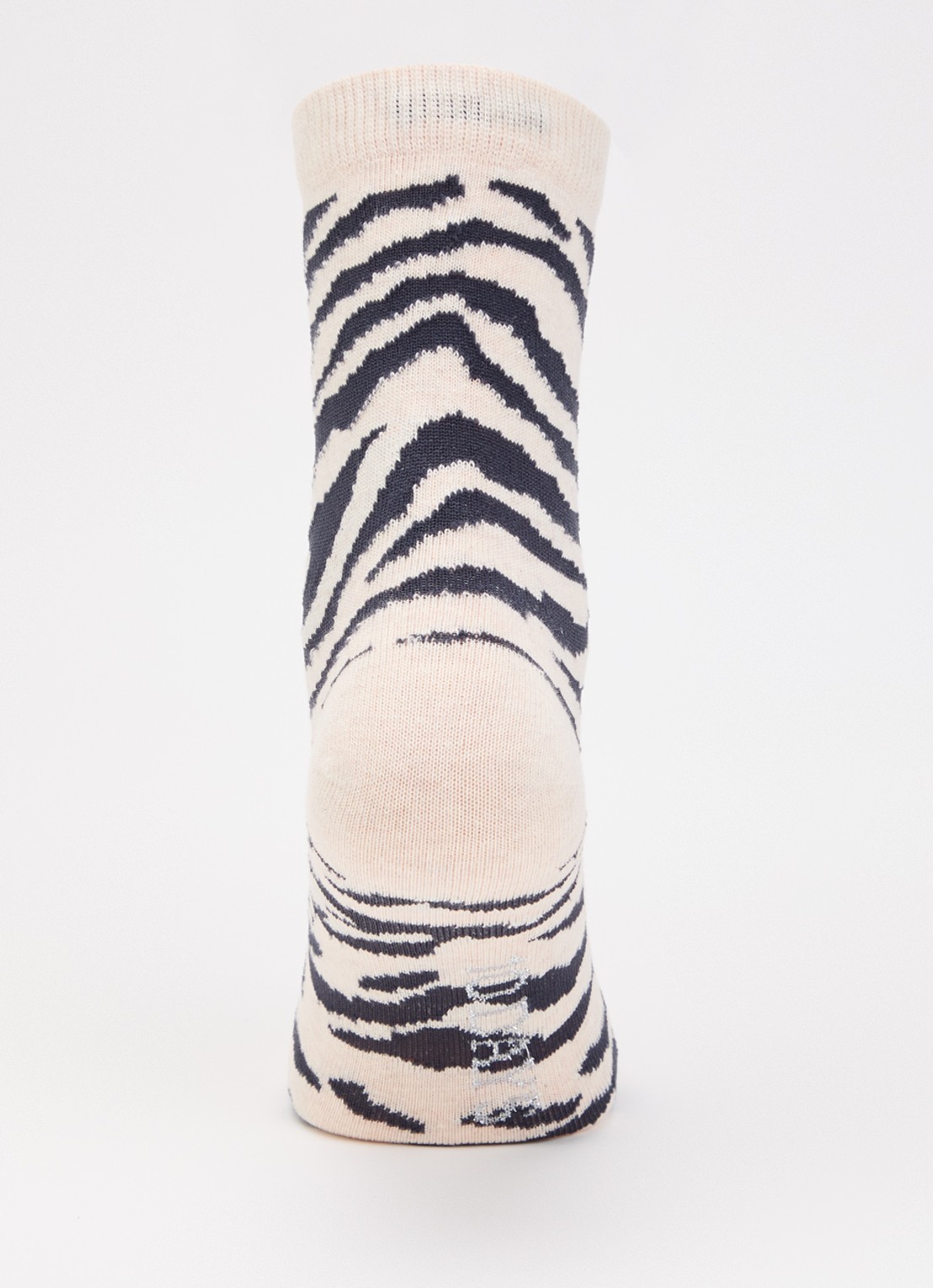 10DAYS Zebra sokken in katoenblend met dierenprint  - voorkant 3 beige