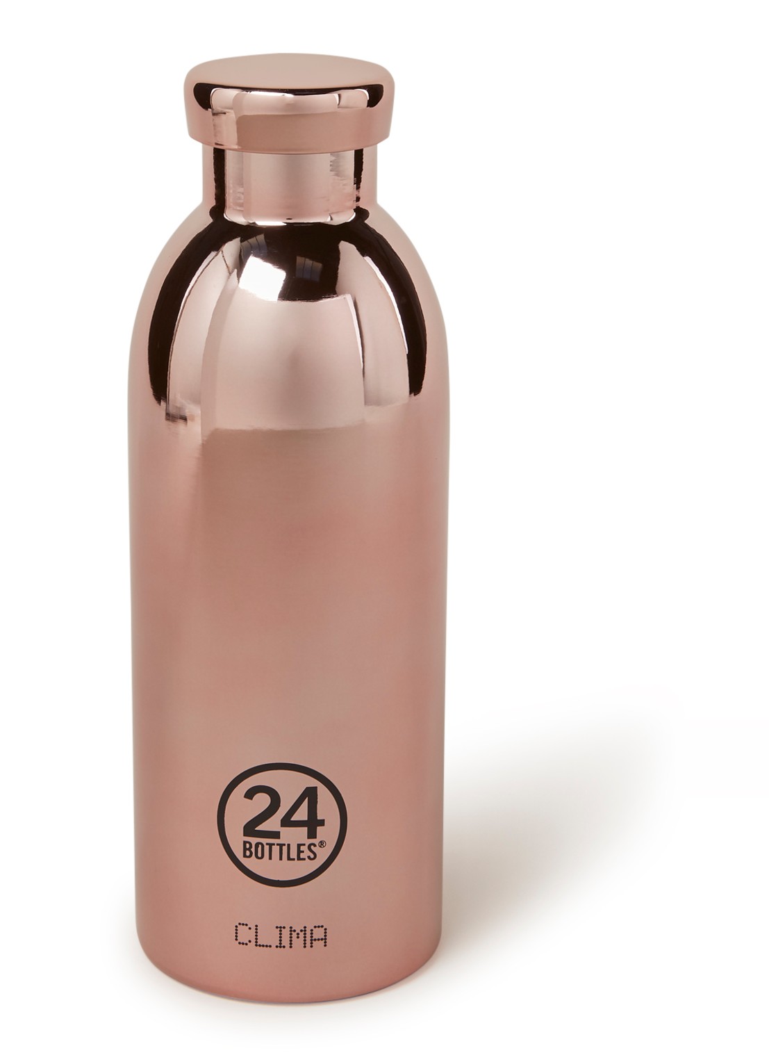 24Bottles Rose Gold Clima Bottle drinkfles 500 ml - voorkant roségoud