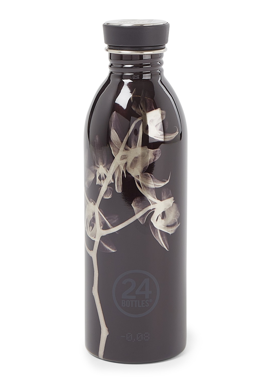 24Bottles Ultraviolet waterfles 50 cl - voorkant zwart