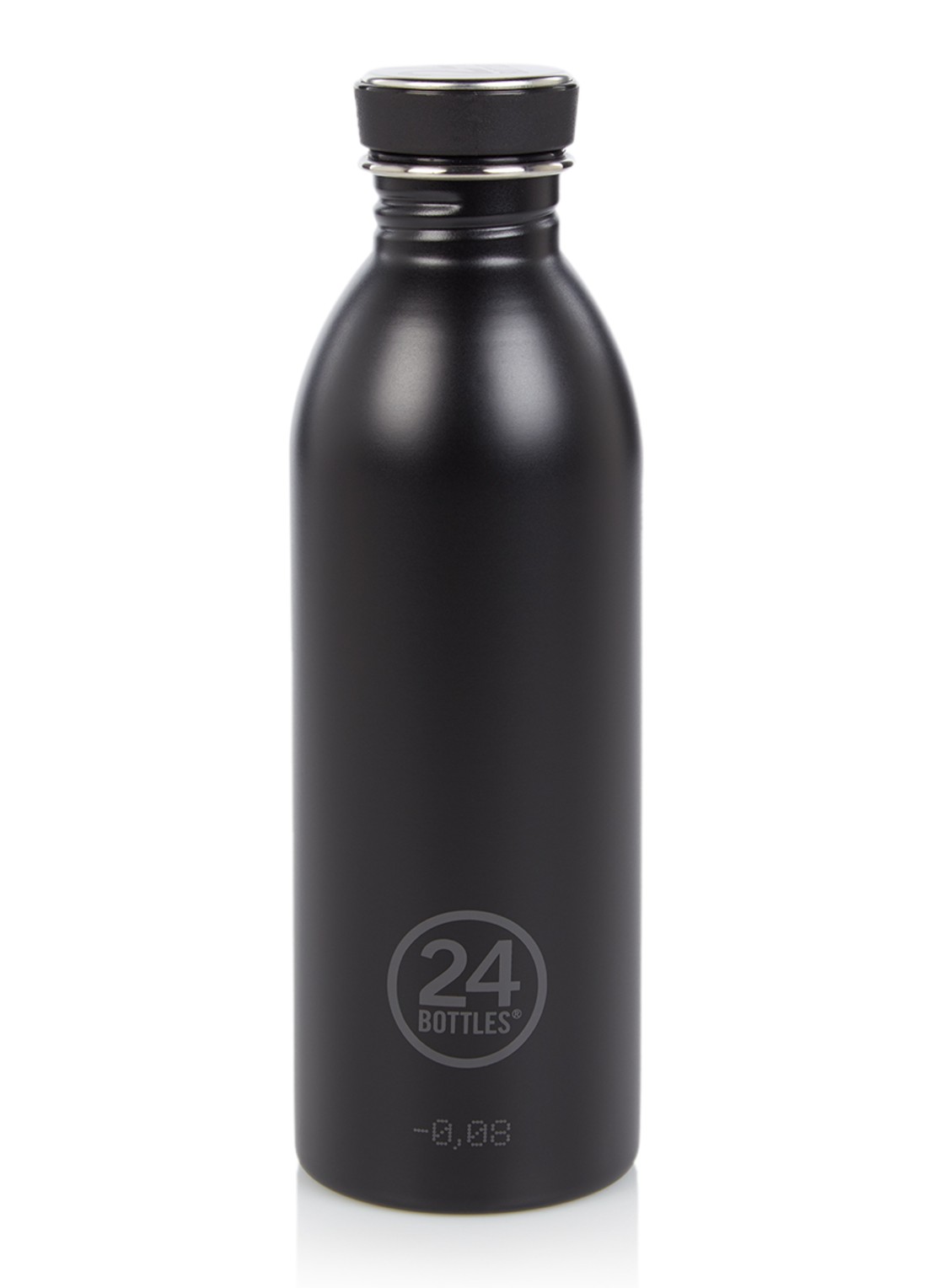 24Bottles Urban Bottle drinkfles 500 ml - voorkant zwart