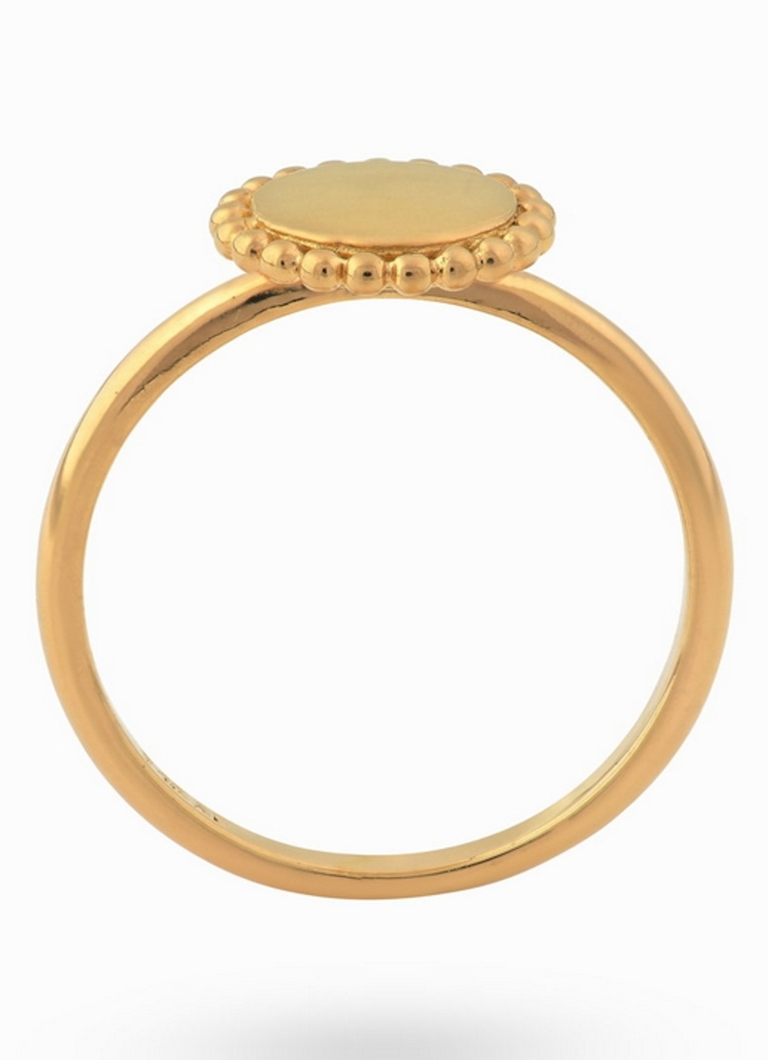 24Kae Ring verguld 12425Y - voorkant 2 goud
