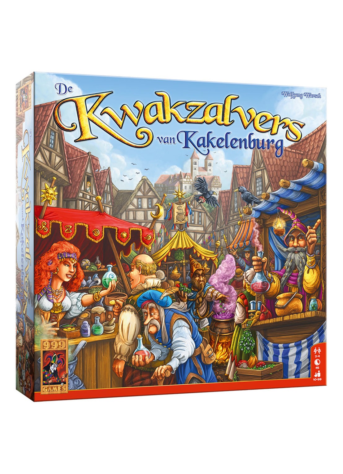 999 Games De Kwakzalvers van Kakelenburg bordspel - voorkant multicolor