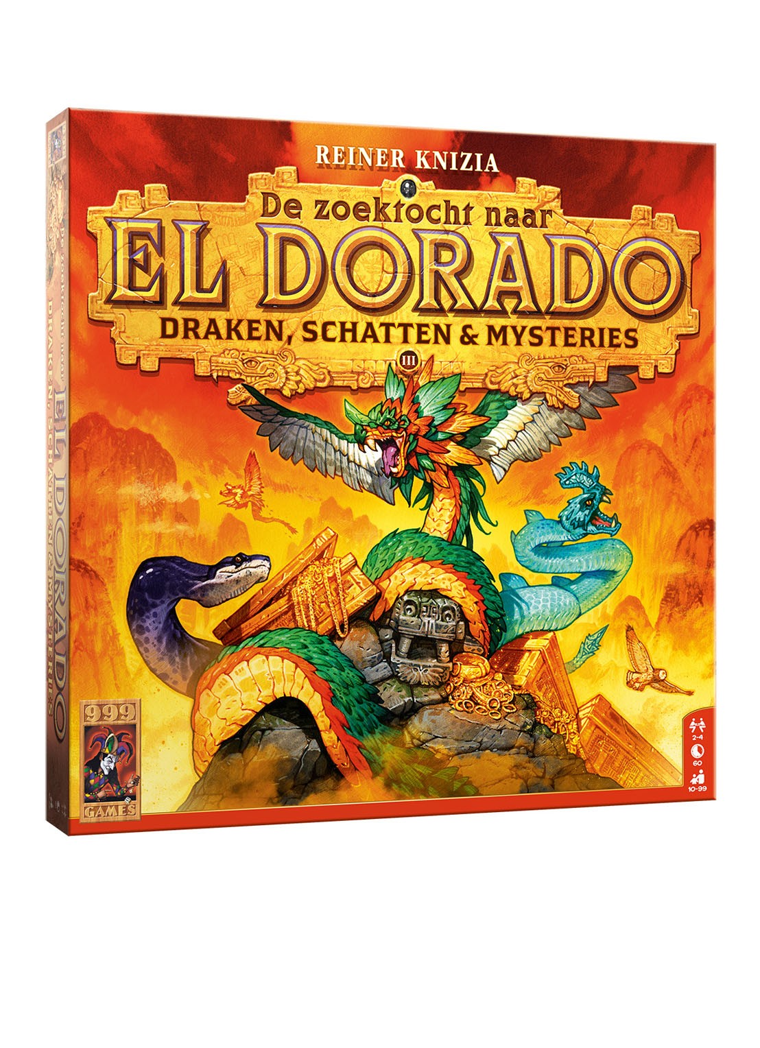 999 Games De zoektocht naar El Dorado: Draken, Schatten & Mysteries bordspel - voorkant multicolor