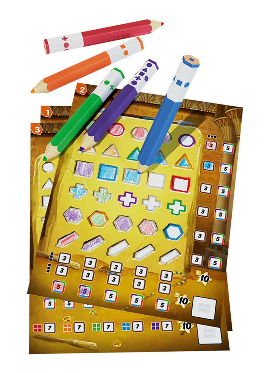 999 Games Pick a Pen Crypten dobbelspel - detail multicolor