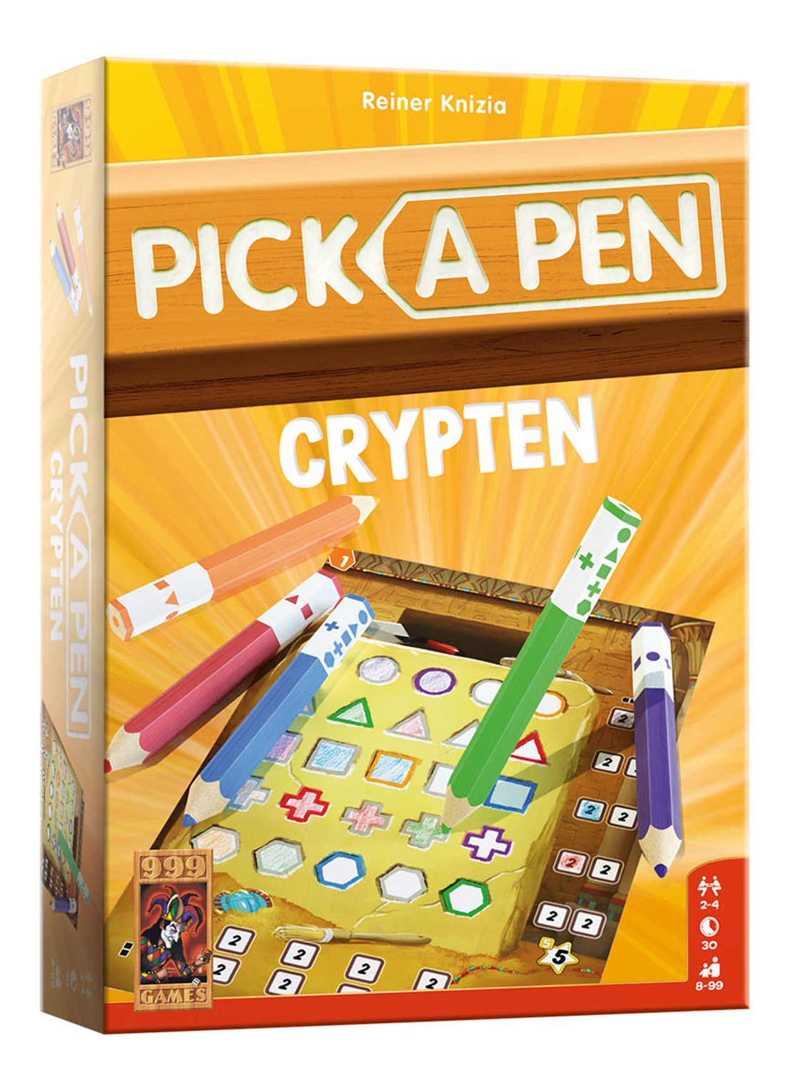 999 Games Pick a Pen Crypten dobbelspel - voorkant 2 multicolor