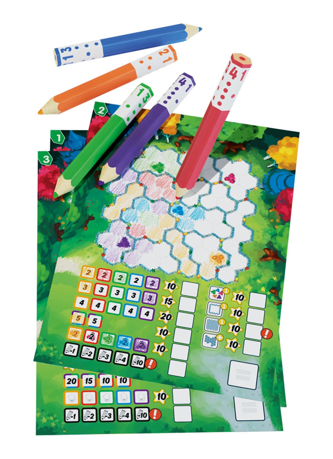 999 Games Pick a Pen Tuinen dobbelspel - detail 3 multicolor