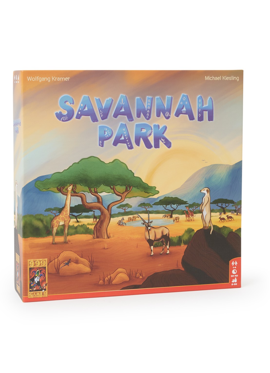 999 Games Savannah Park bordspel - voorkant geel