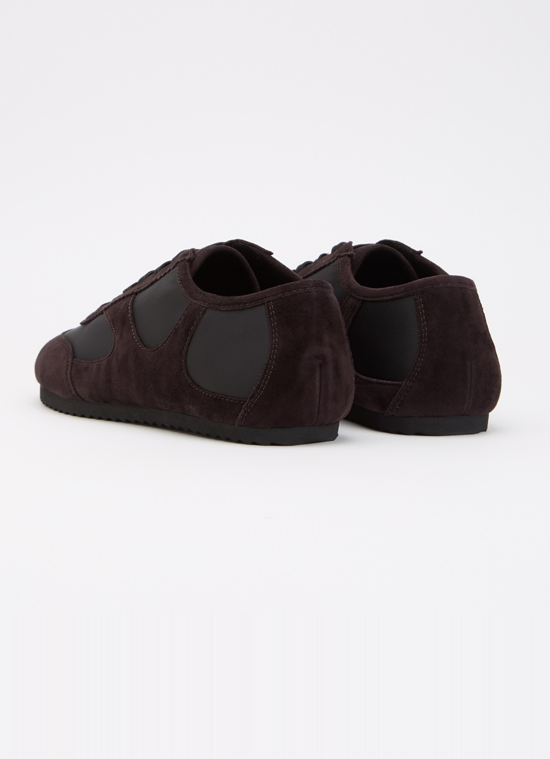 A.EMERY The Adams Low sneaker van suède  - achterkant 2 donkerbruin