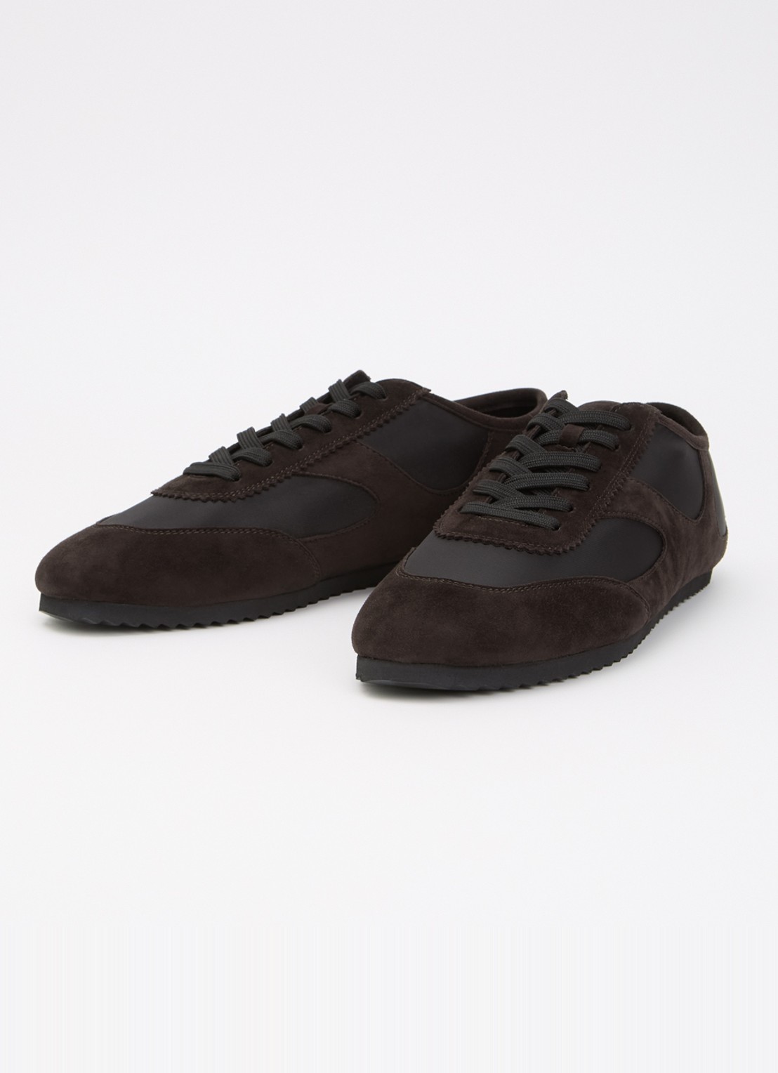 A.EMERY The Adams Low sneaker van suède  - detail 3 donkerbruin