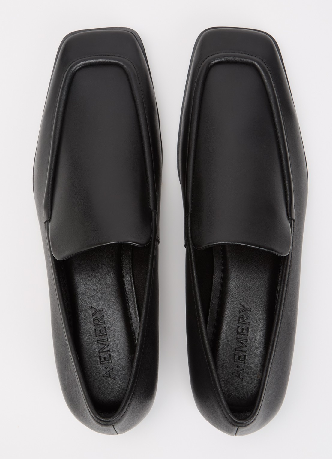 A.EMERY The Lane loafer van leer - detail 4 zwart
