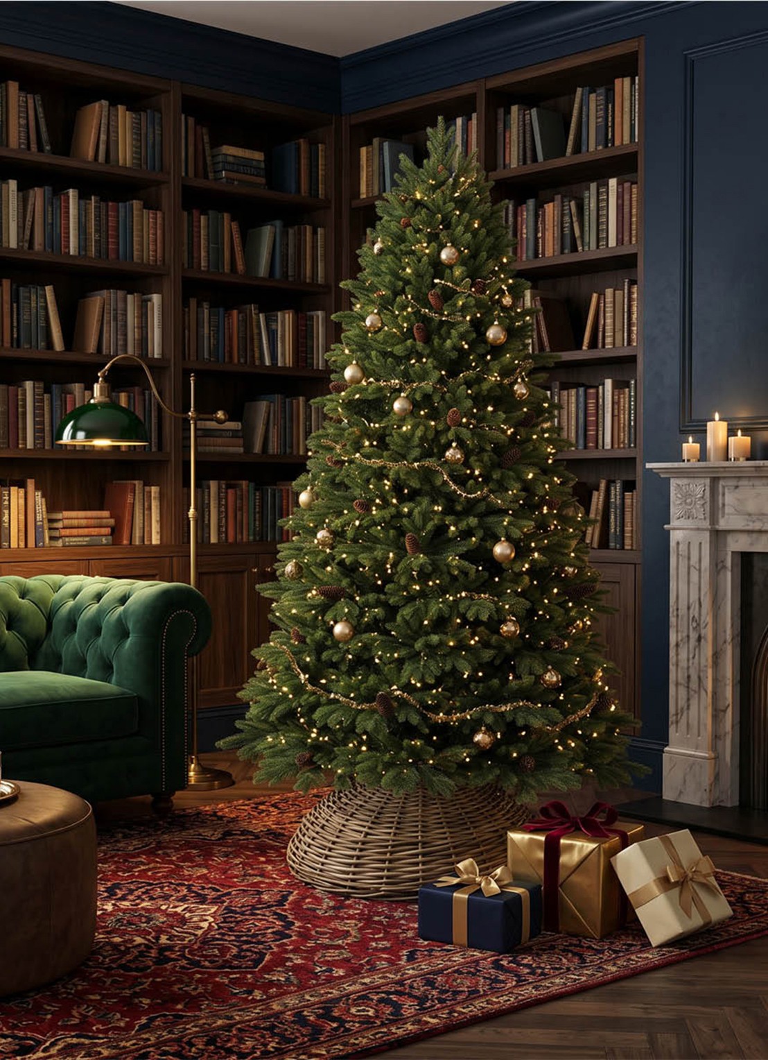 A Perfect Christmas Oakland kunstkerstboom 195 cm - achterkant groen