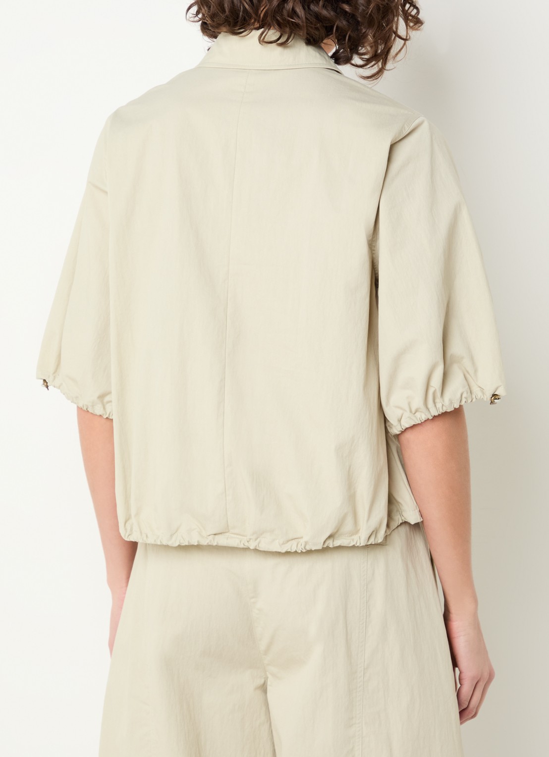 Aaiko Lydia tuniek met borstzak - achterkant khaki