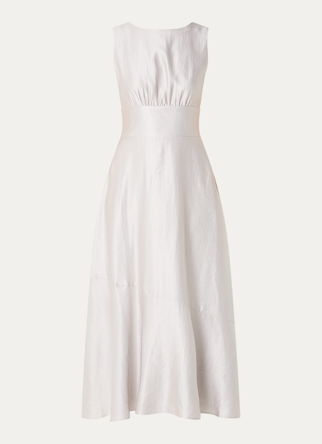 Aaiko Michelle midi jurk met cut-out detail - voorkant 2 grijs
