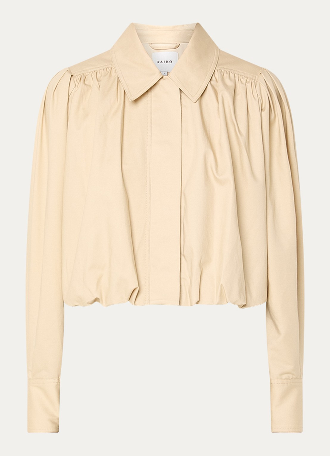 Aaiko Yuki jack met ballonmouw - voorkant beige