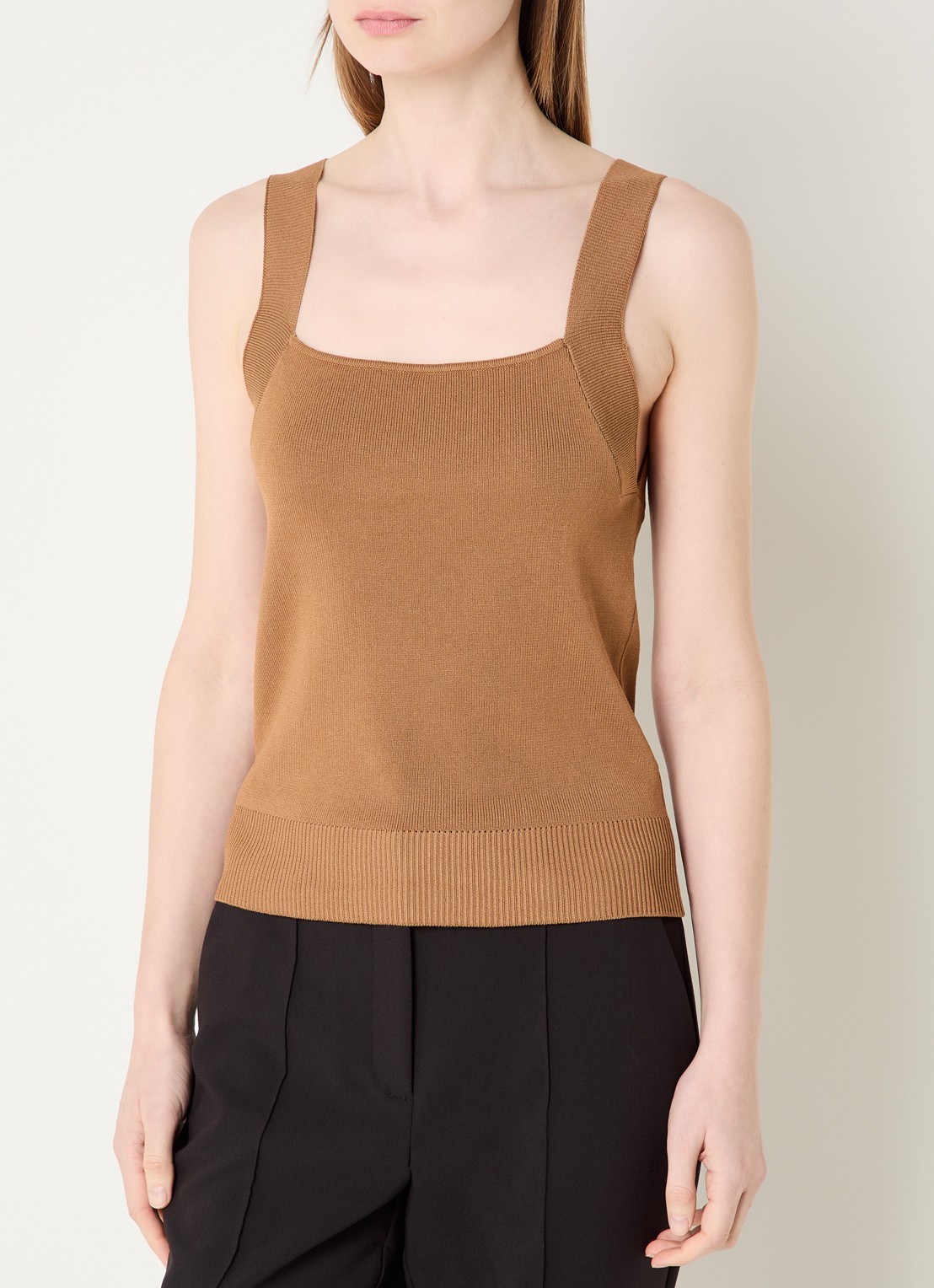 Aaiko Zena top met stretch - detail 4 bruin