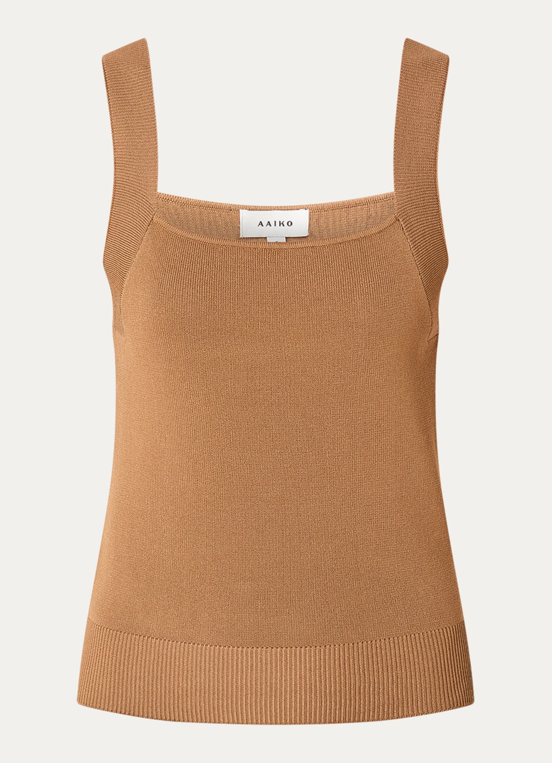 Aaiko Zena top met stretch - voorkant bruin