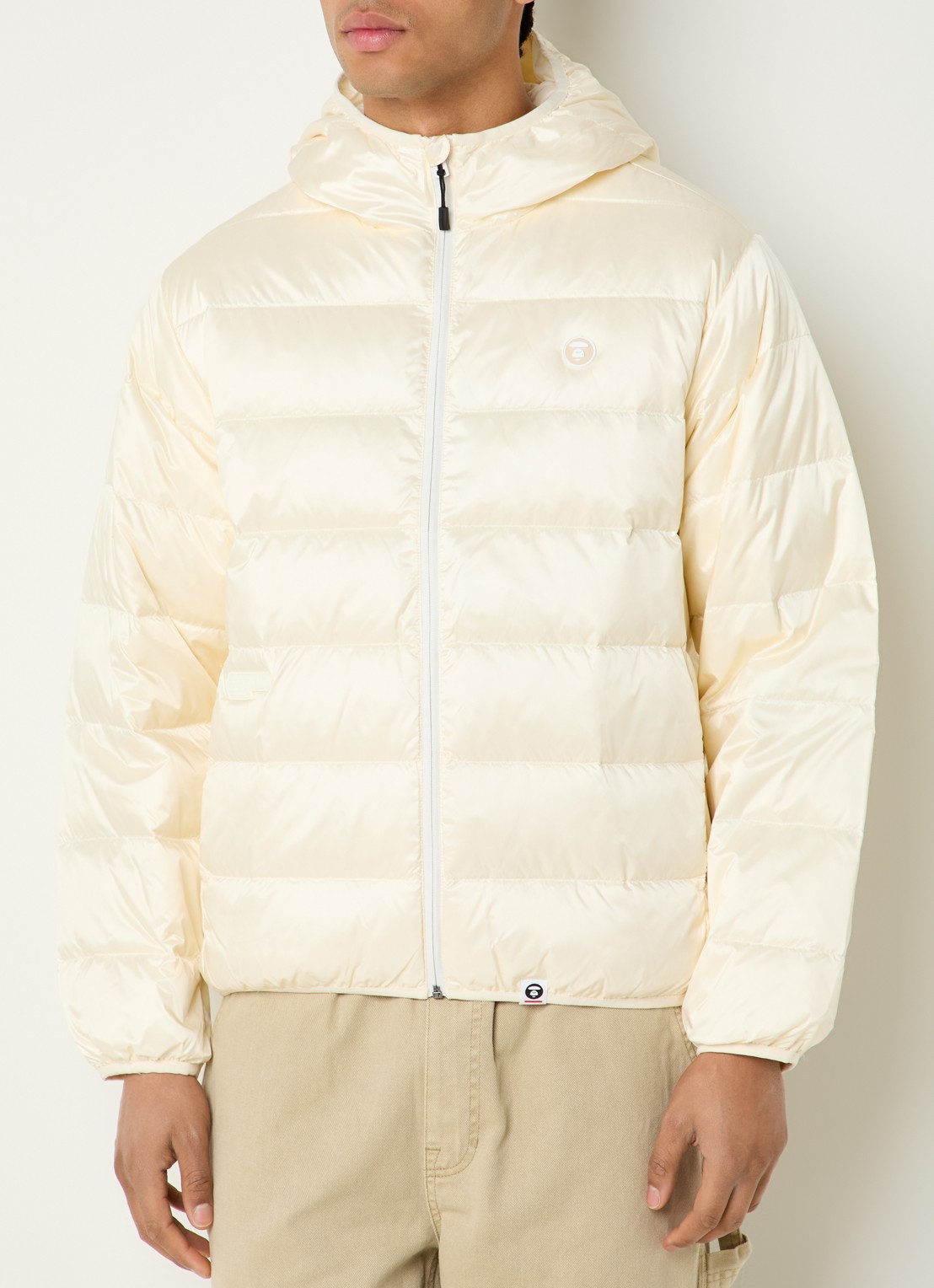 Aape Now gewatteerd jack met donsvulling - detail 4 creme
