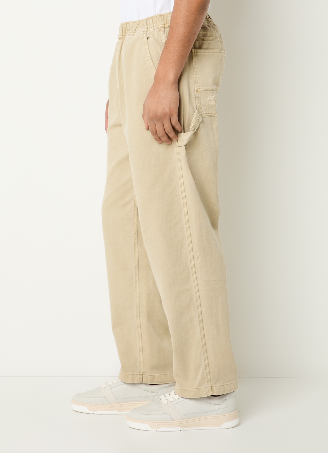 Aape Now straight fit chino met steekzakken - detail 5 beige