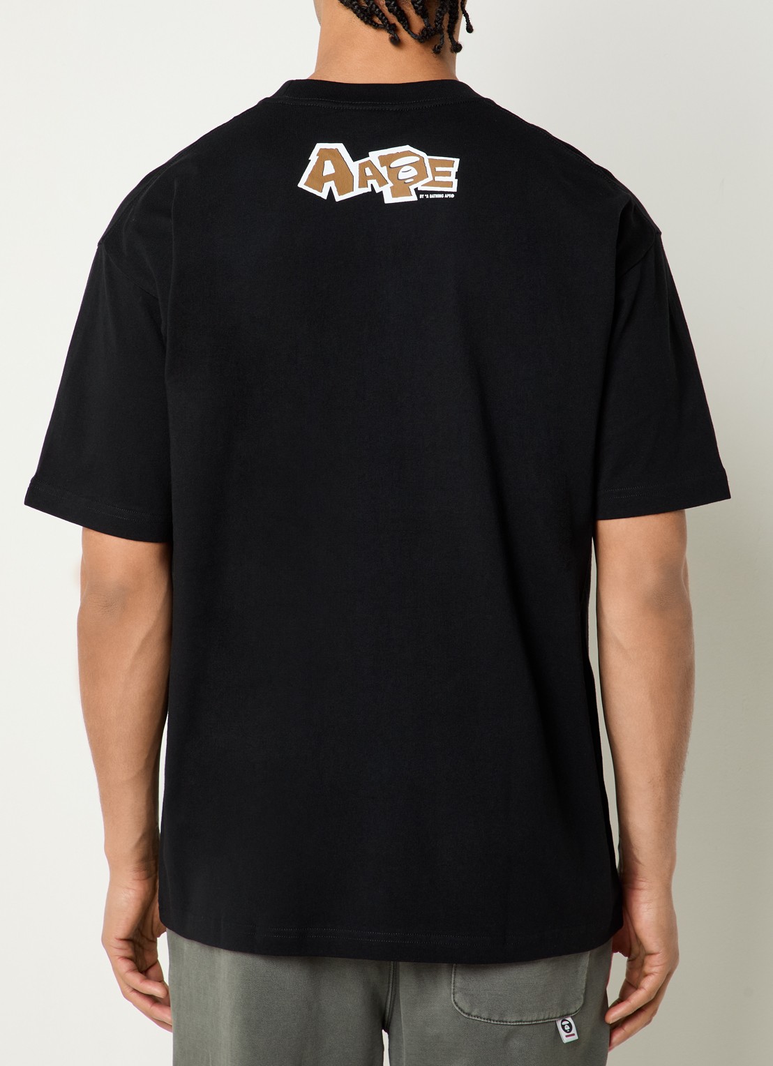 Aape T-shirt met print - achterkant zwart