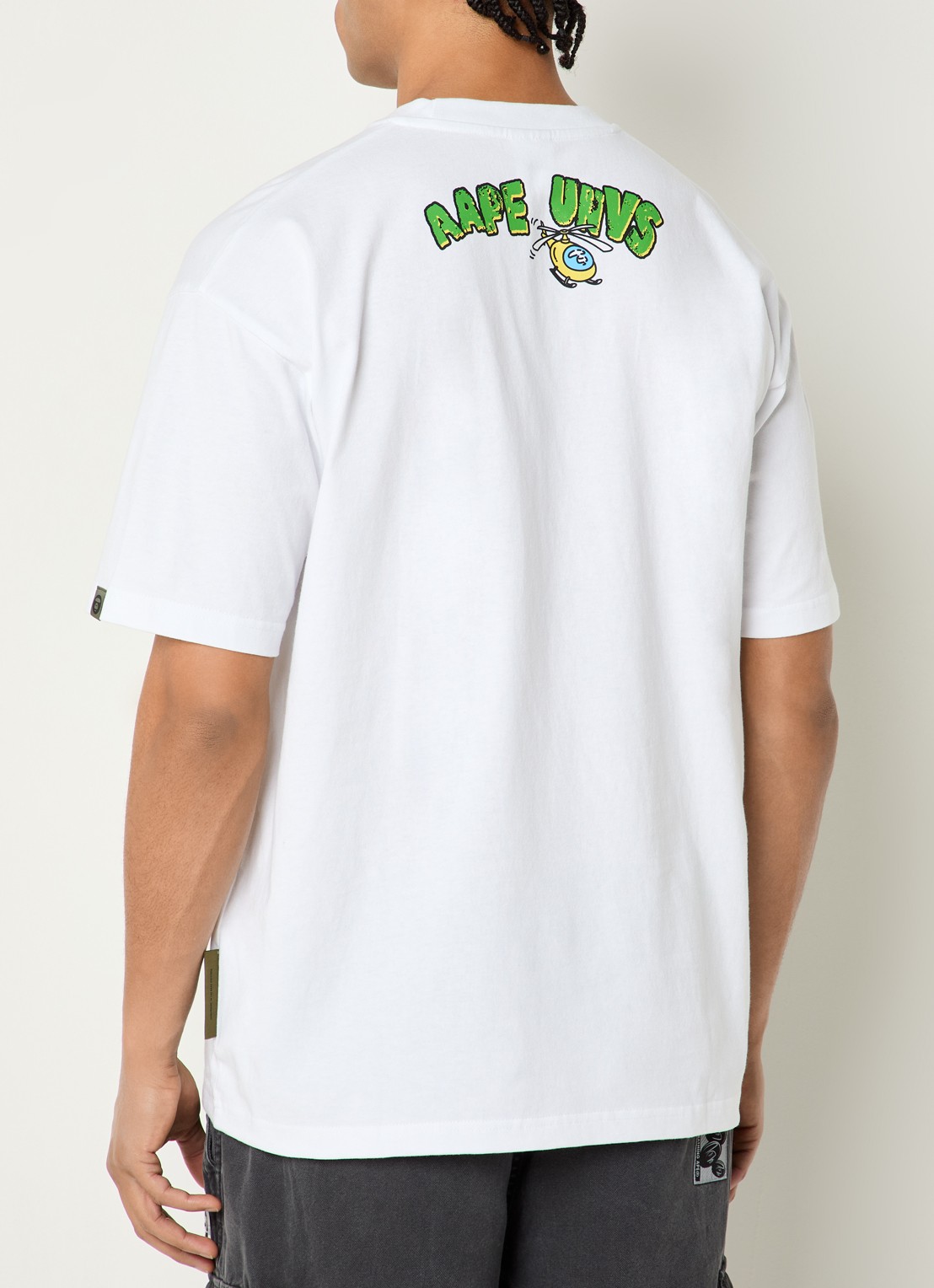 Aape T-shirt met print - achterkant 2 wit