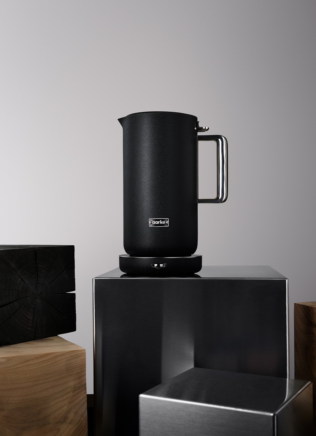 Aarke Kettle waterkoker 1,2 liter - voorkant 5 zwart