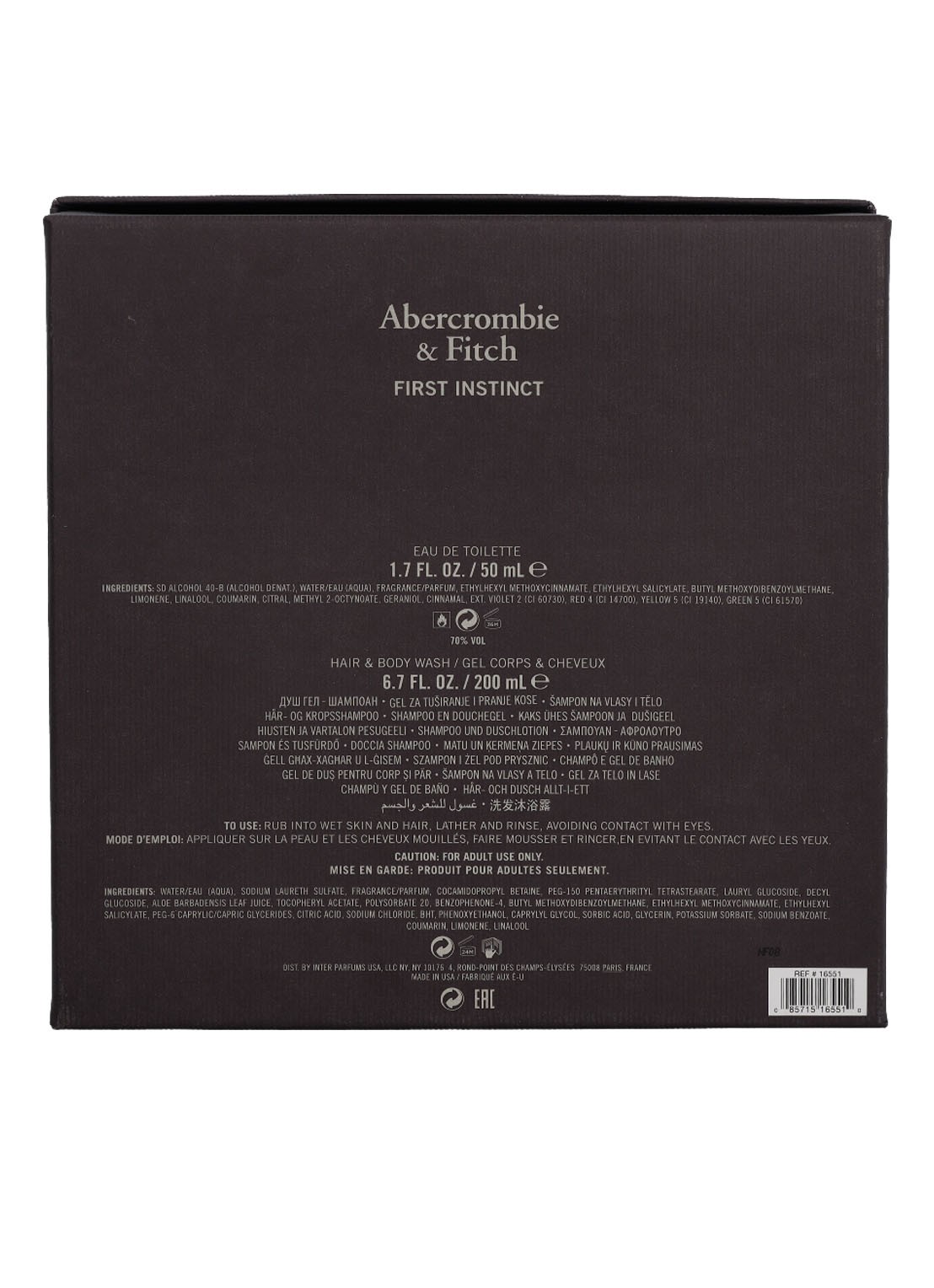 Abercrombie & Fitch First Instinct Man Giftset - Limited Edition parfumset - detail 6 undefined
