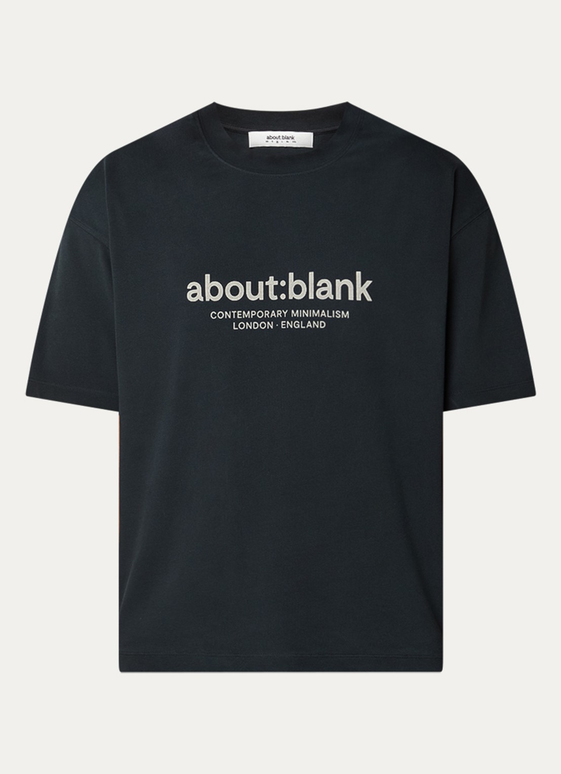 about:blank Garcon T-shirt met logoprint - voorkant 3 zwart