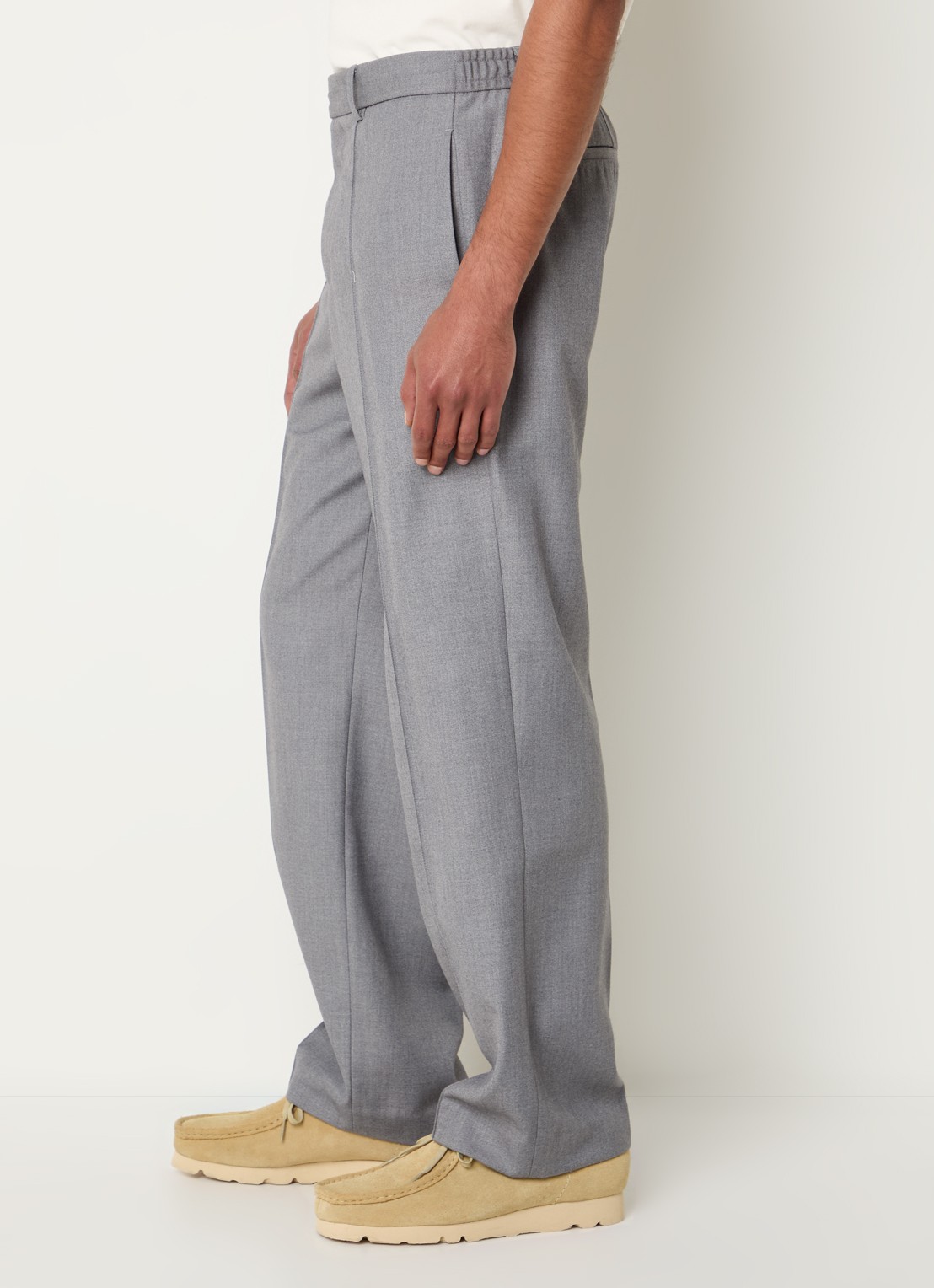 about:blank Straight fit pantalon met steekzakken  - detail 3 grijs