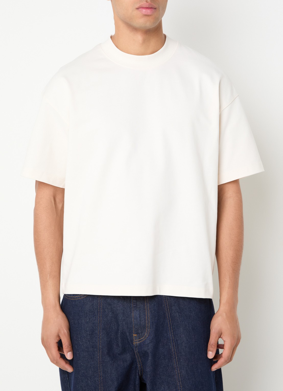 about:blank T-shirt met logo - achterkant gebroken wit