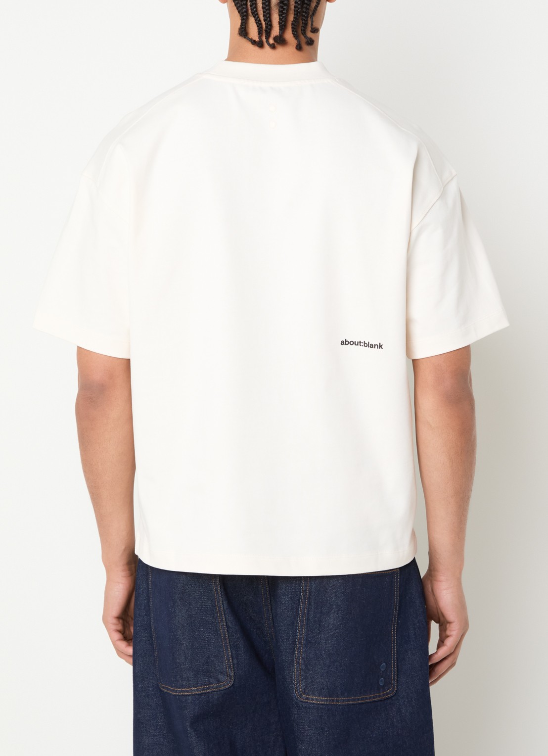 about:blank T-shirt met logo - detail 4 gebroken wit