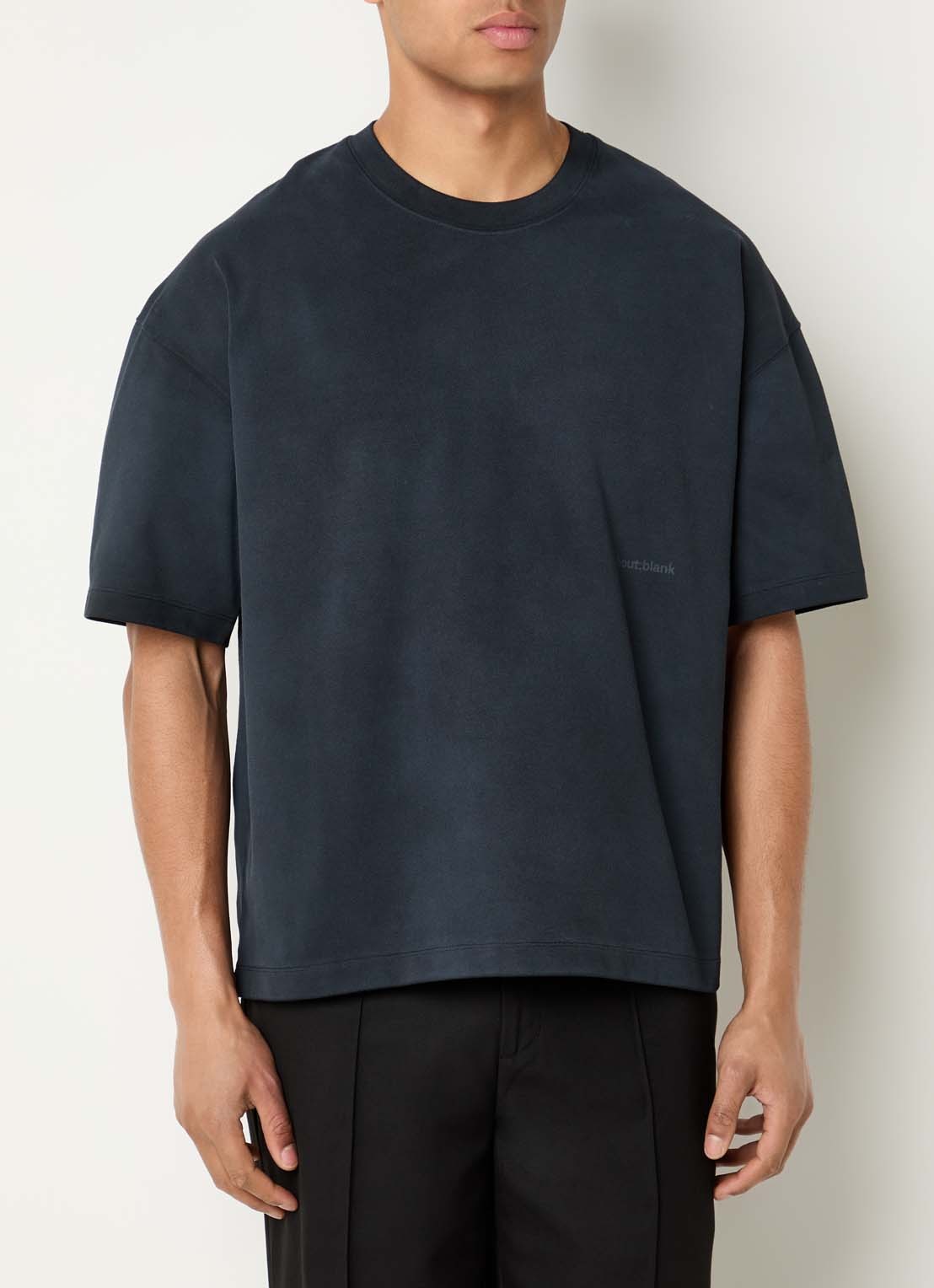 about:blank T-shirt met logoprint - achterkant 4 zwart