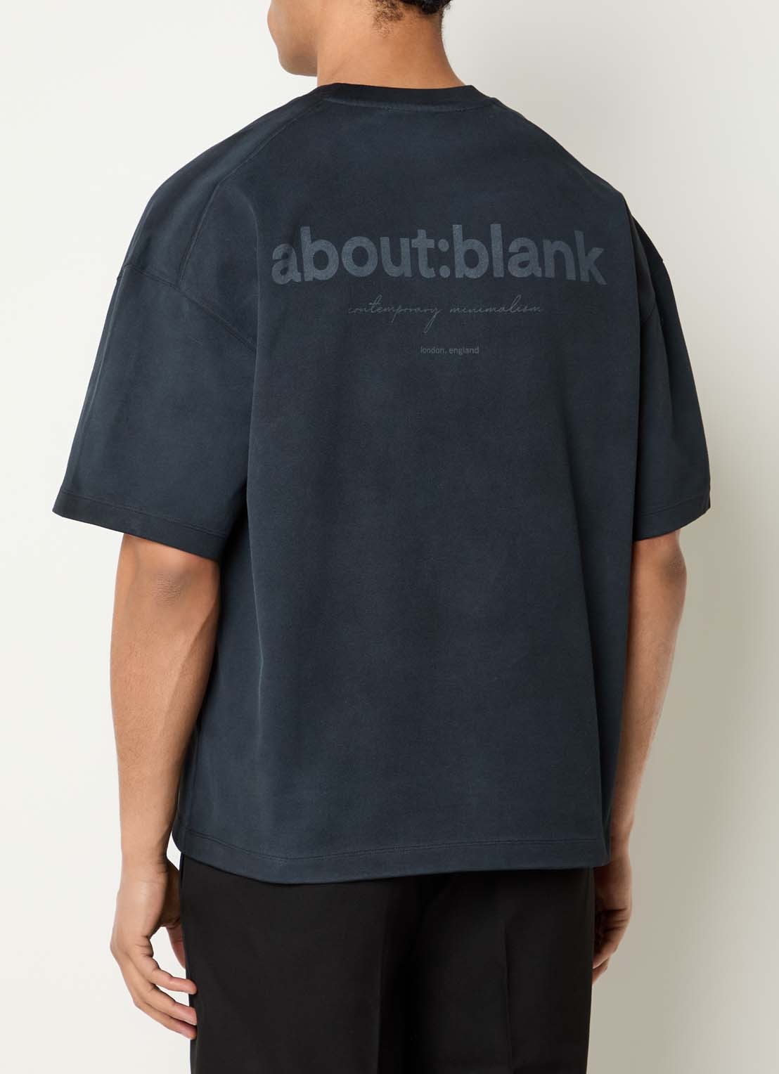 about:blank T-shirt met logoprint - detail 3 zwart