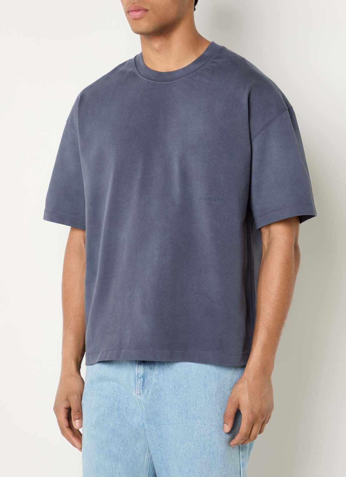 about:blank T-shirt met logoprint - achterkant 4 taupe