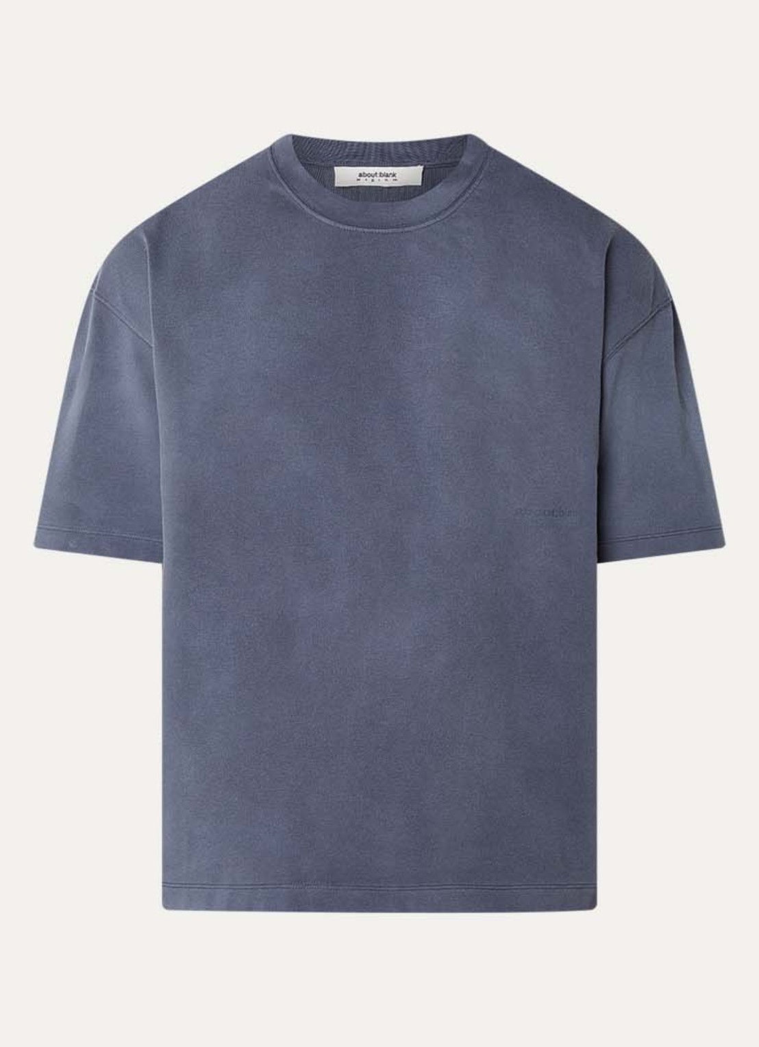 about:blank T-shirt met logoprint - voorkant taupe