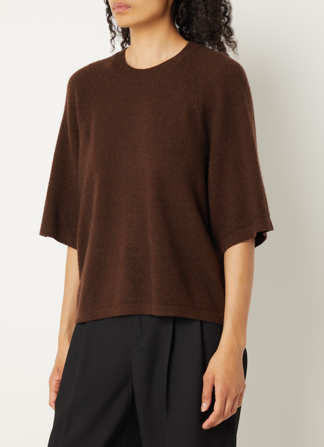 Absolut Cashmere. Leana fijngebreide pullover van kasjmier - detail 4 bruin
