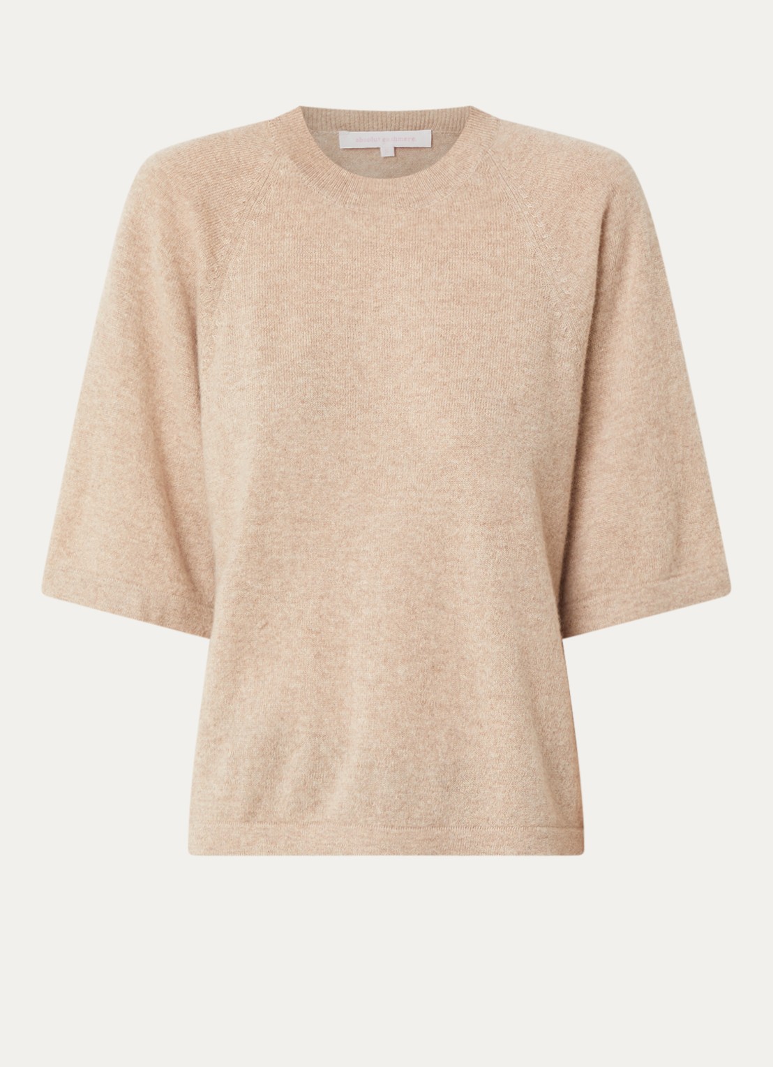 Absolut Cashmere. Leana fijngebreide pullover van kasjmier - voorkant 2 beige