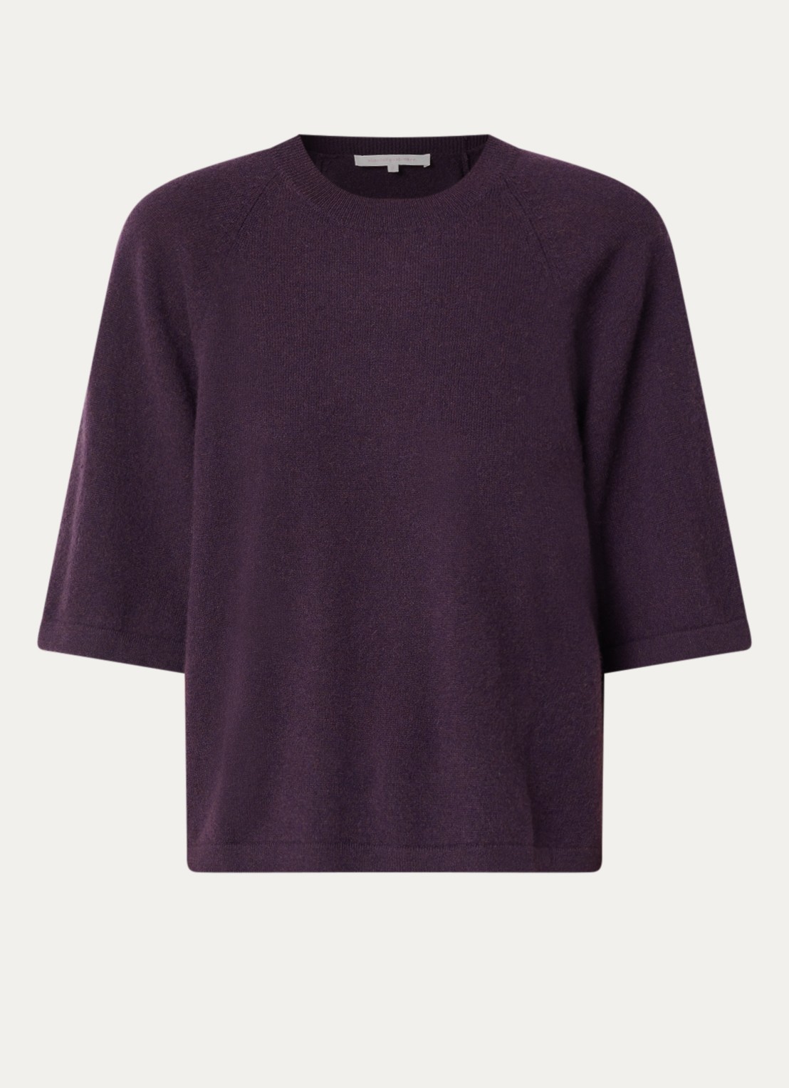 Absolut Cashmere. Leana fijngebreide pullover van kasjmier - voorkant paars