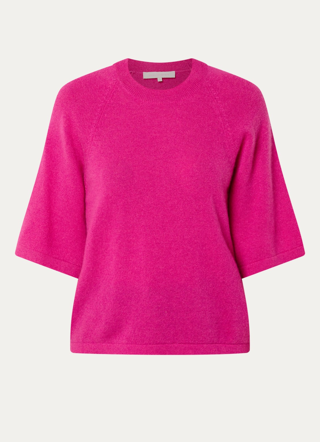 Absolut Cashmere. Leana fijngebreide trui van kasjmier - voorkant 2 fuchsia