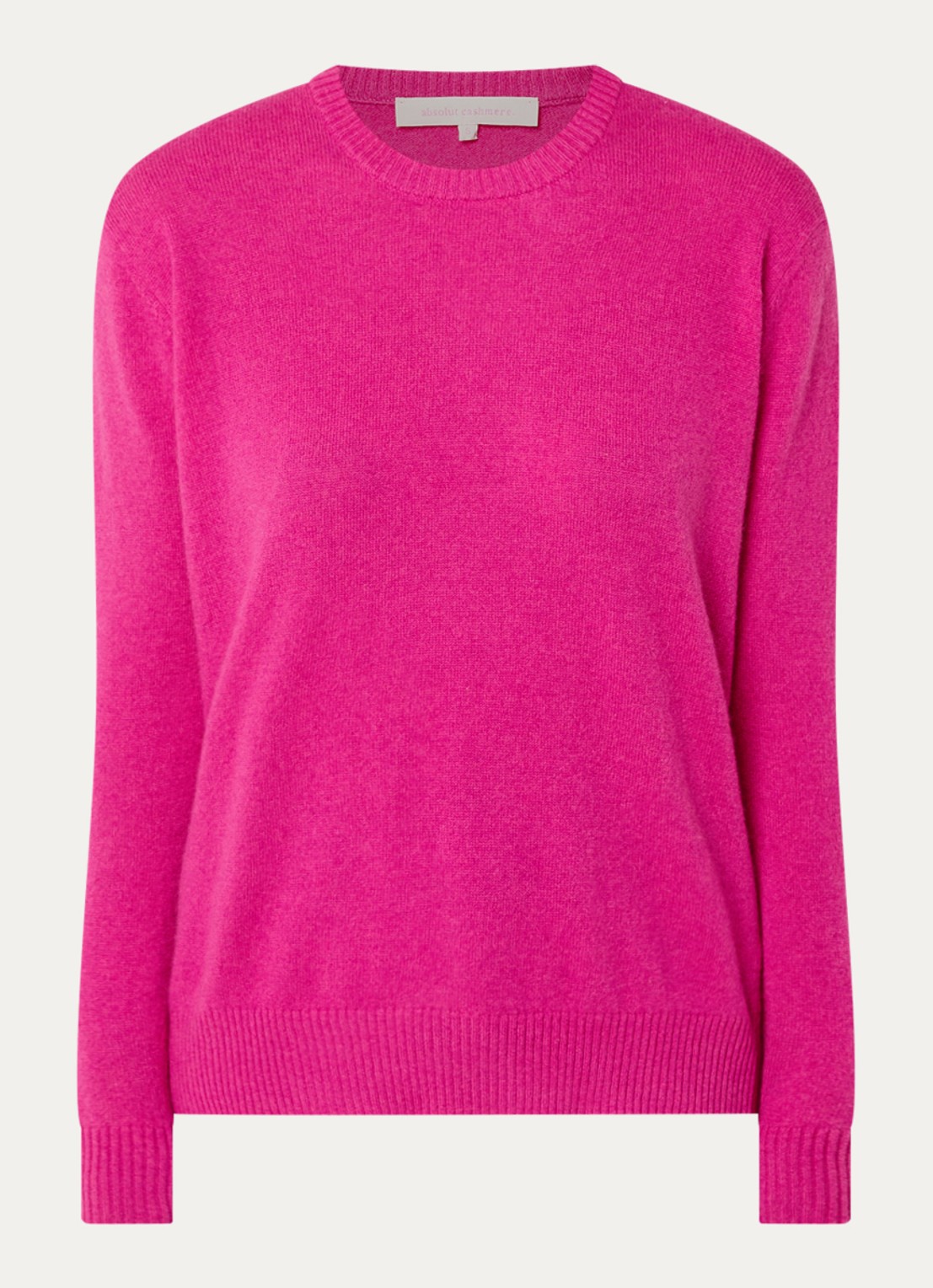 Absolut Cashmere. Ysee fijngebreide trui van kasjmier - voorkant 3 fuchsia
