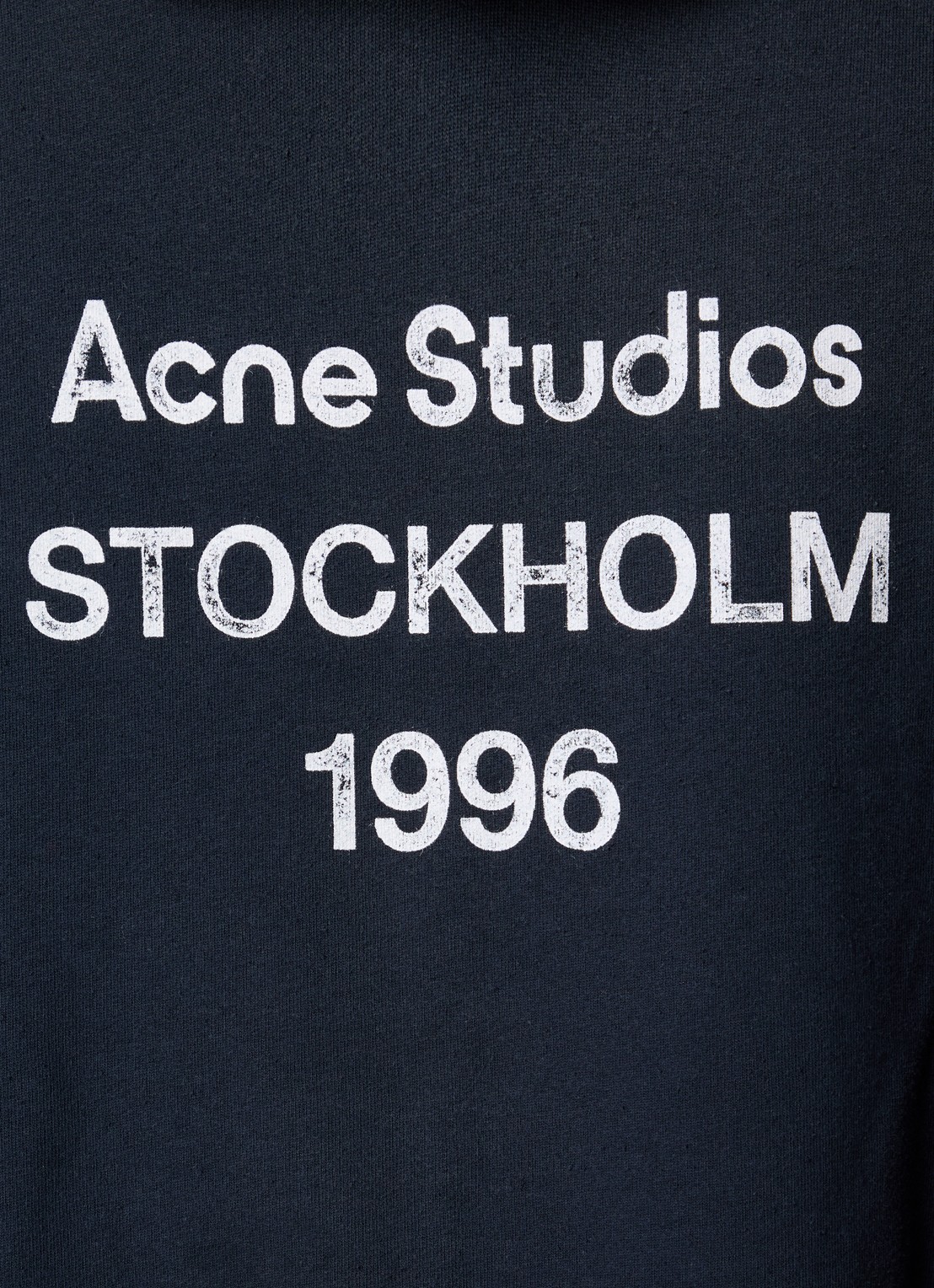 Acne Studios 1996 hoodie met steekzakken - detail 6 donkerblauw