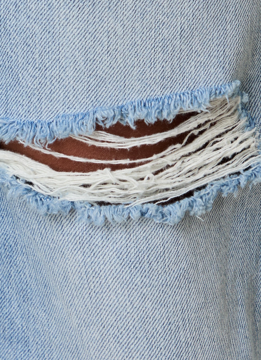 Acne Studios 1996 slim fit jeans met destroyed afwerking - detail 3 indigo