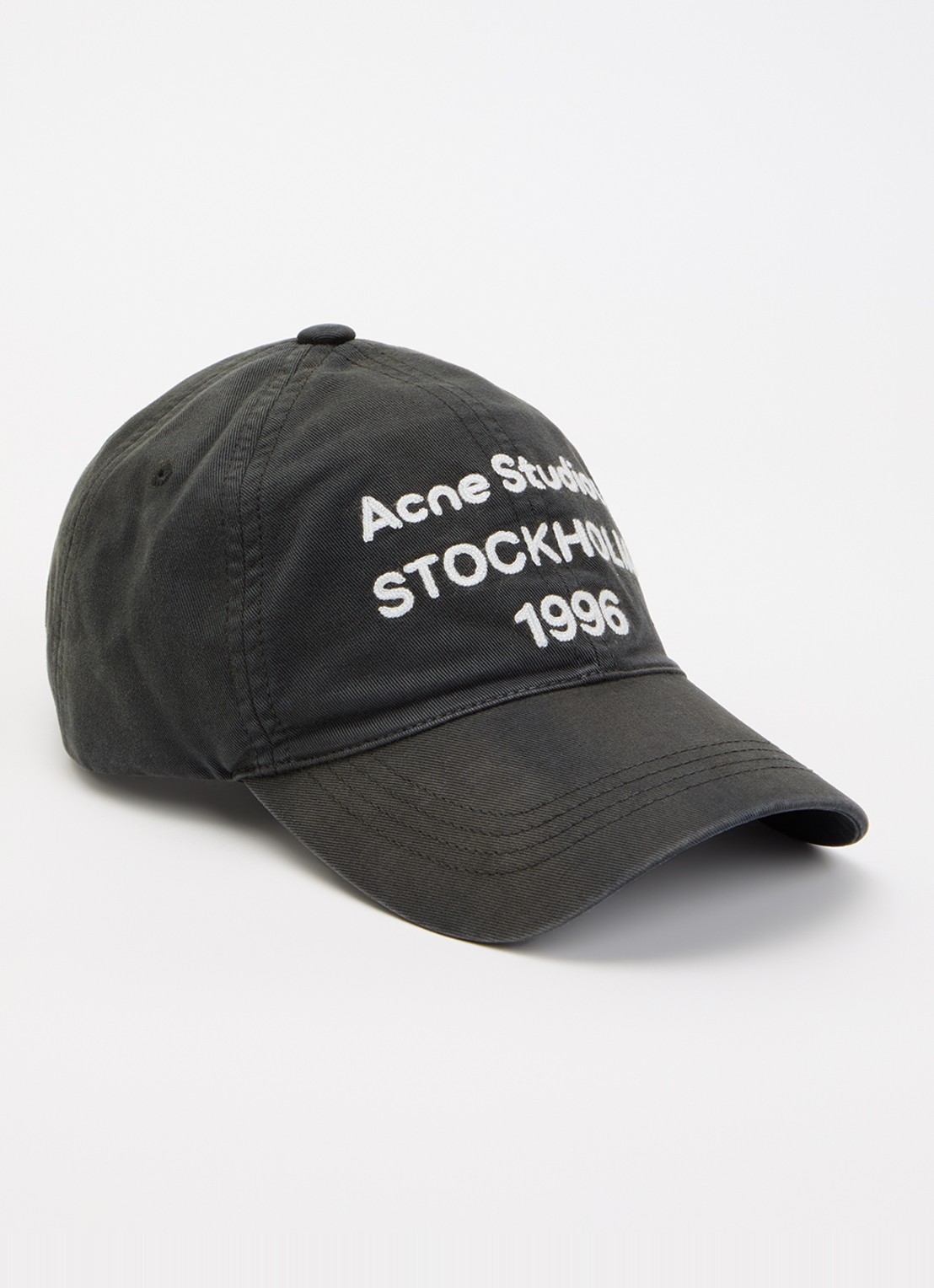 Acne Studios 1996 Stockholm pet met logoborduring - voorkant 2 groen