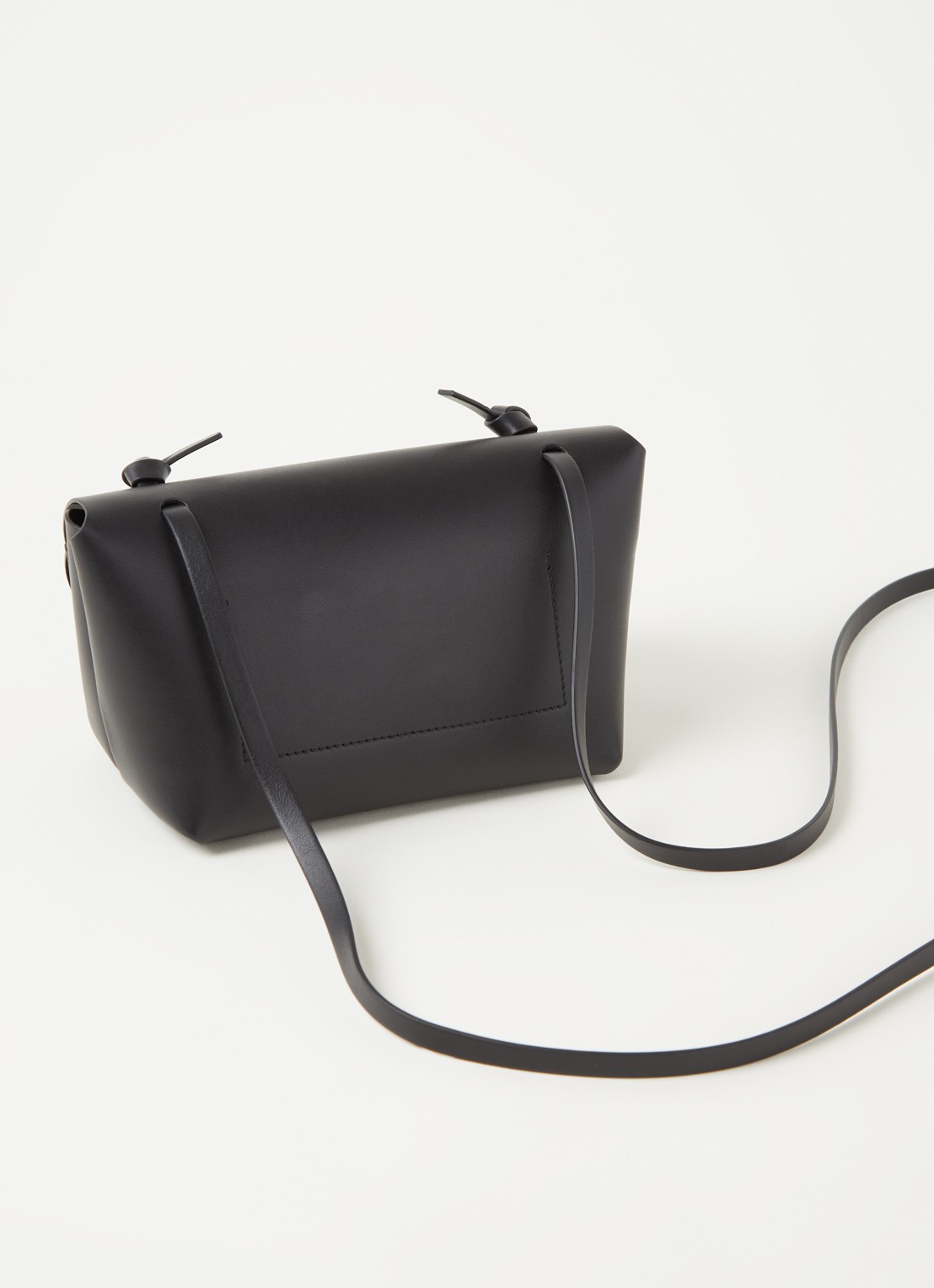 Acne Studios Alexandra Large crossbodytas van leer - achterkant 5 zwart