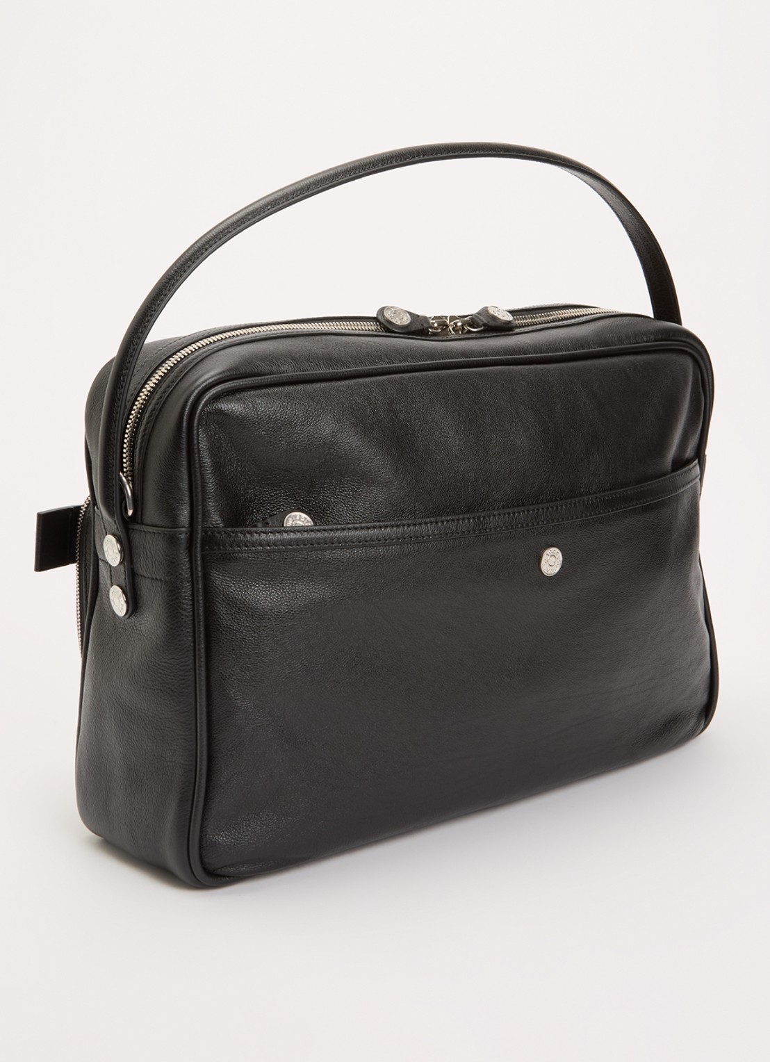 Acne Studios Camero schoudertas van kalfsleer - achterkant 4 zwart