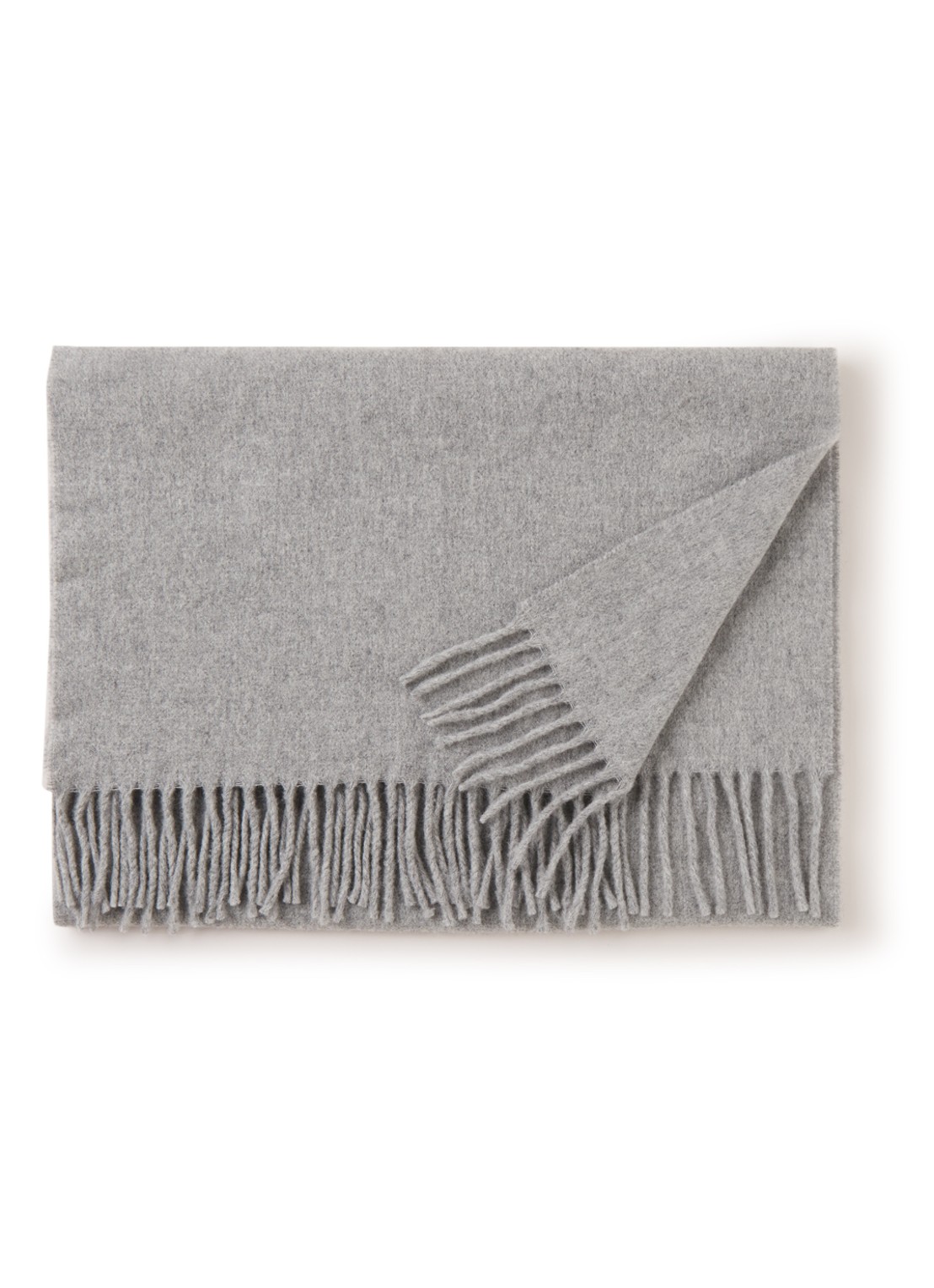Acne Studios Canada sjaal van scheerwol 200 x 45 cm - voorkant 2 lichtgrijs