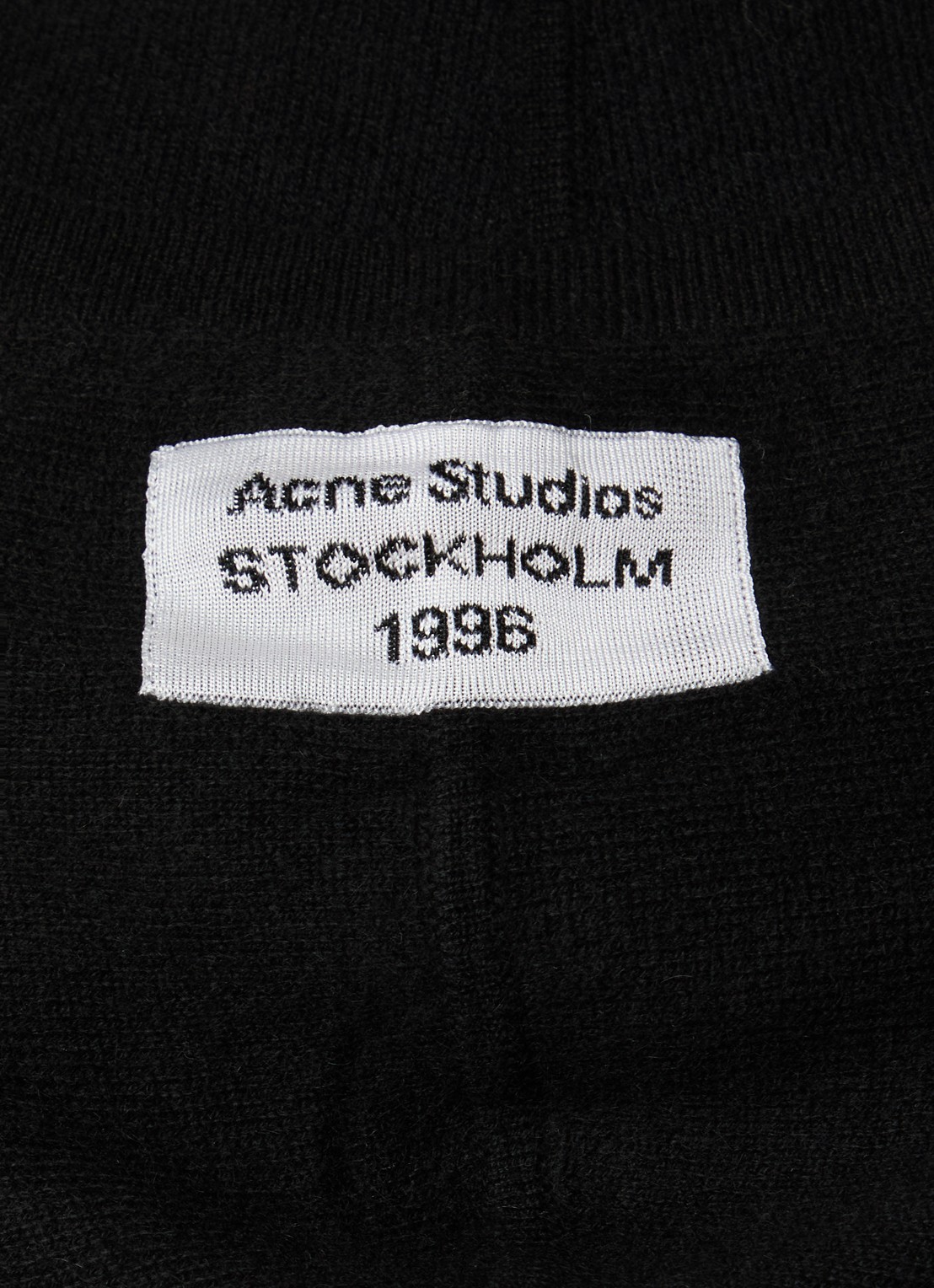 Acne Studios Fijngebreide hoodie in kasjmierblend - detail 5 zwart