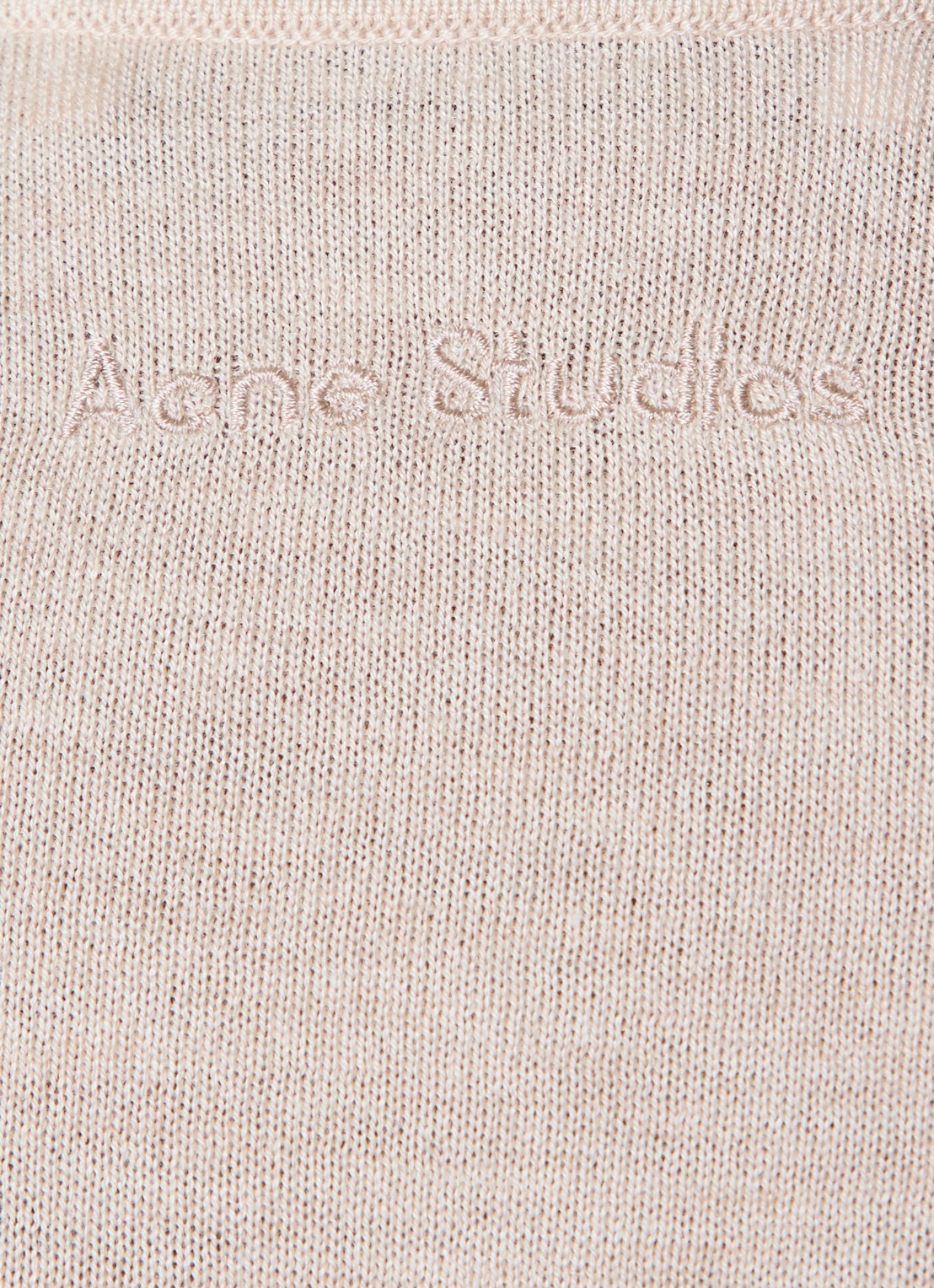 Acne Studios Fijngebreide polo in kasjmierblend - detail 5 beige