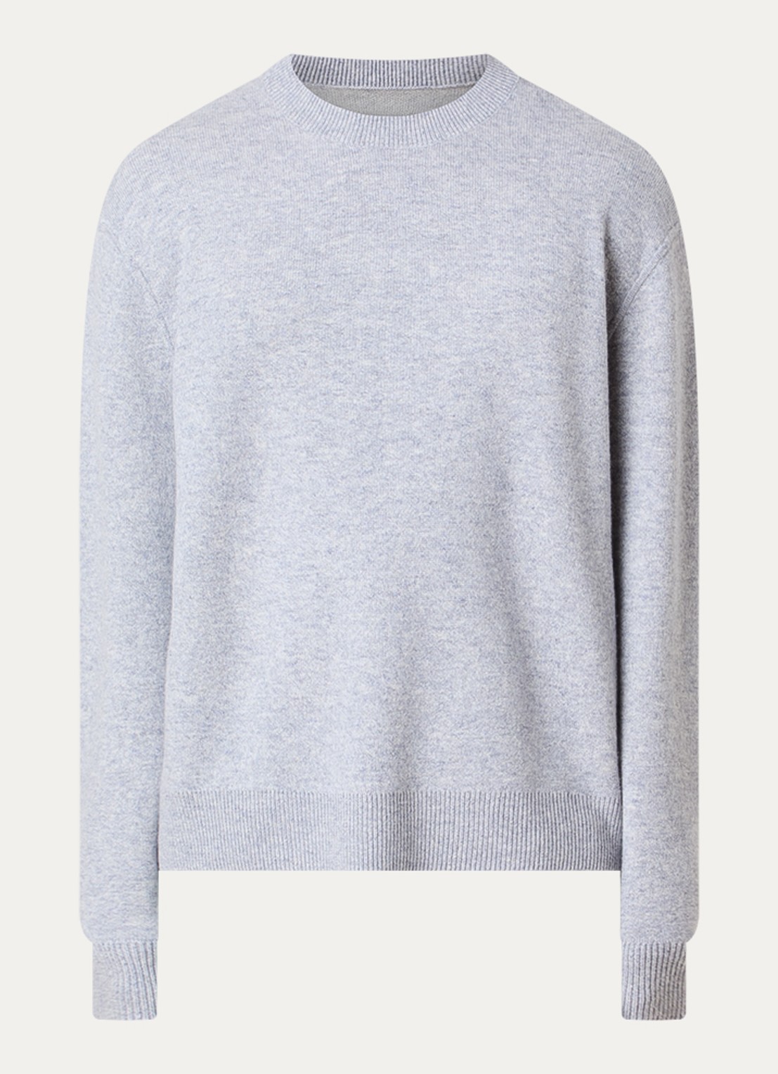 Acne Studios Fijngebreide trui in kasjmierblend - voorkant 2 grijsmele