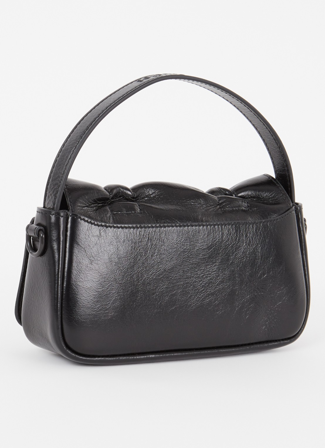 Acne Studios Handtas van kalfsleer met strikdetail - achterkant 7 zwart