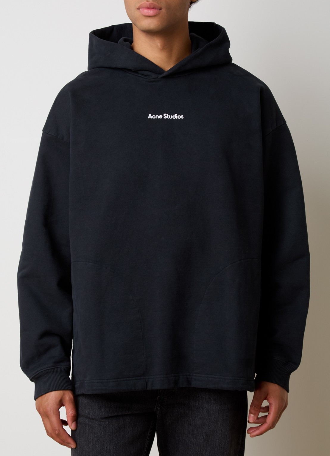 Acne Studios Hoodie met steekzakken en logo - detail 4 zwart